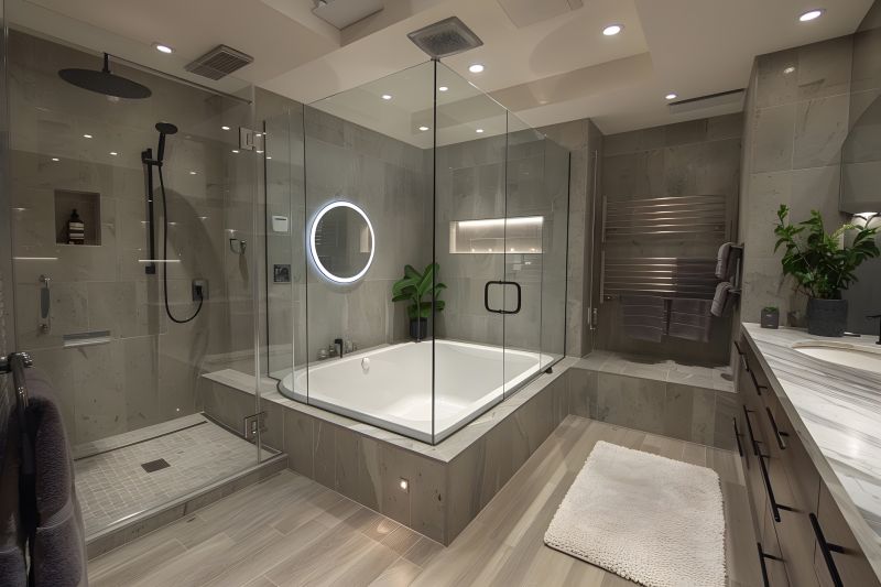 Luxury bathtub installation